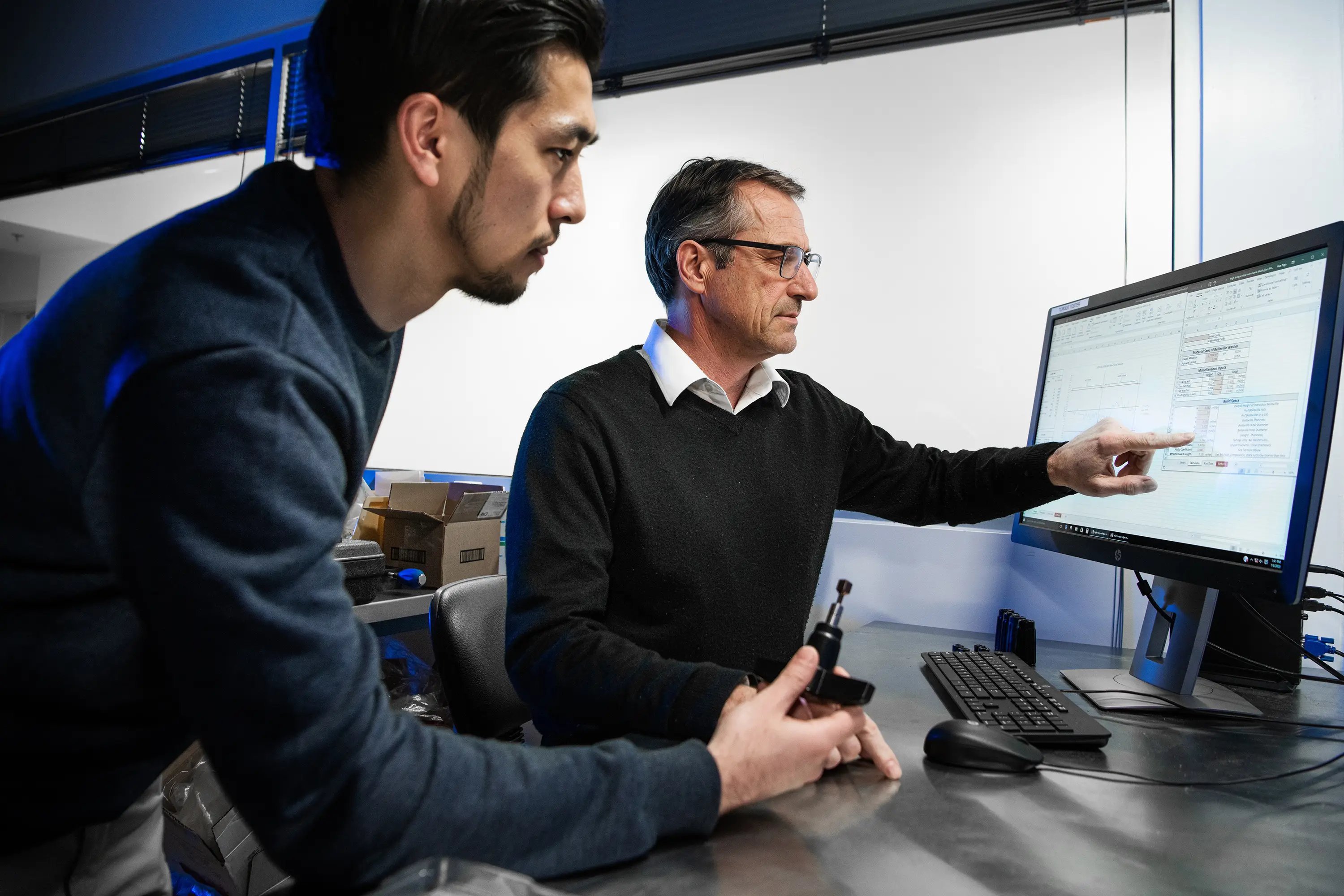Paragon Medical engineers collaborating on medical device design and development